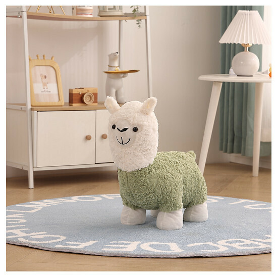 Popular children's sofa and shoe changing stool [green]