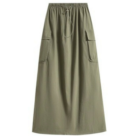 Hot selling high-waist work skirt [military green] [L-4XL size] (please contact customer service to confirm the delivery size after placing the order)