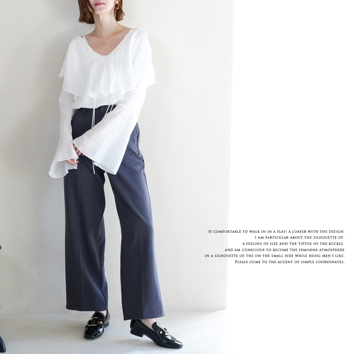 方頭搭扣樂福鞋 女鞋