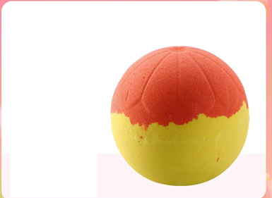 Hotly recommended whitening fragrance bath ball ((energetic sweet orange) with quicksand effect)