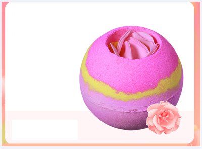 Hot recommended whitening fragrance bath ball ((sexy rose) with quicksand effect)