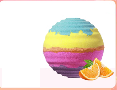 Hotly recommended whitening fragrance bath ball ((Rainbow of Love) with quicksand effect)