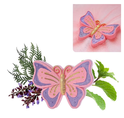 Hot recommended whitening fragrance bath ball ((butterfly) with quicksand effect)