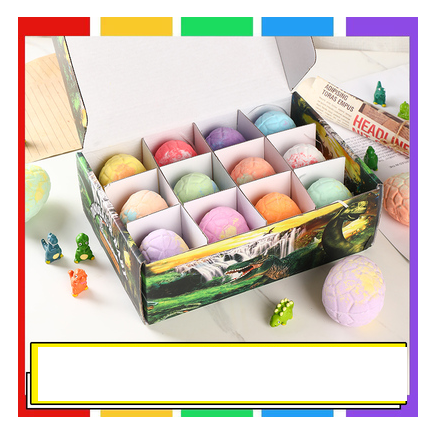 Hotly recommended whitening fragrance bath salt balls ((dinosaur eggs 100g * 12 pieces) toys included)