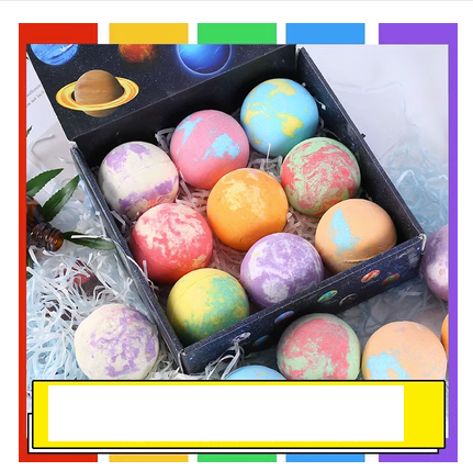 Hotly recommended aromatic bath salt balls, whitening skin, exfoliating bath foam balls ((gift box) Happy Planet 100g*9 pieces)