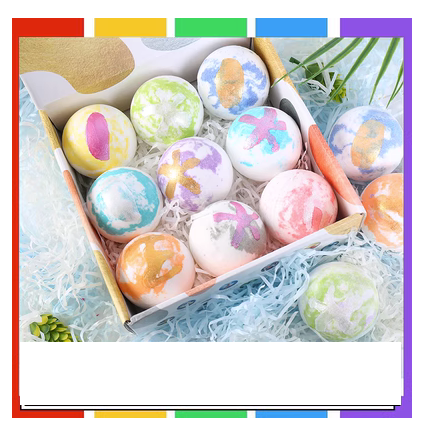 Hotly recommended aromatic bath salt balls, whitening skin, exfoliating bath foam balls ((gift box) Victoria's Secret Goddess 100g*9 pieces)