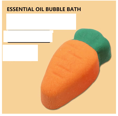 Highly recommended bubble bath ball, essential oil bath ball, milk rose bath salt (carrot bath ball 180g*1)