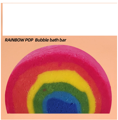 Highly recommended bubble bath ball, essential oil bath ball, milk rose bath salt (Rainbow Bridge Bath Ball 200g*1)