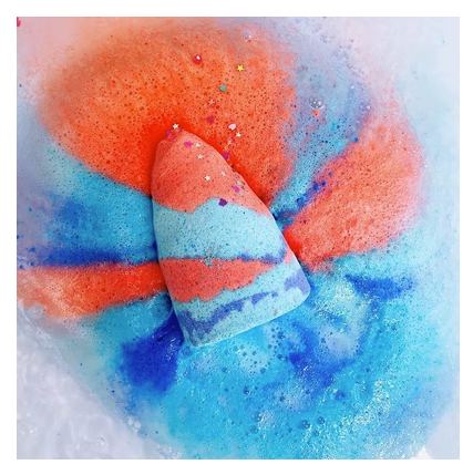 Hot recommended deodorant bubble bath ball bath salt ball bath bath ball SPA bubble bomb (unicorn*1)