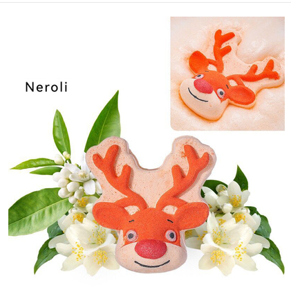Hot recommended deodorant bubble bath ball bath salt ball bath bath ball SPA bubble bomb (elk*1)