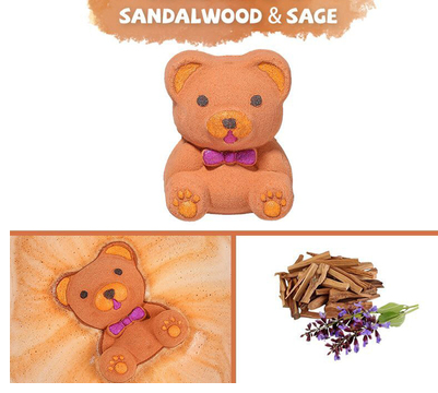 Hot recommended fragrance bubble bomb bubble bath salt ball (chocolate bear * 1 piece)