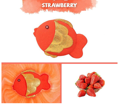 Hot recommended fragrance bubble bomb bubble bath salt ball (chubby goldfish * 1 piece)
