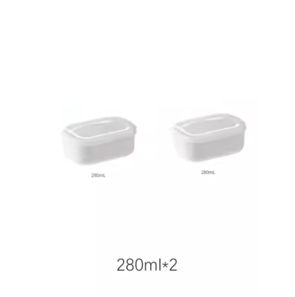 爆款保鮮盒（白色【280ml】2個裝）