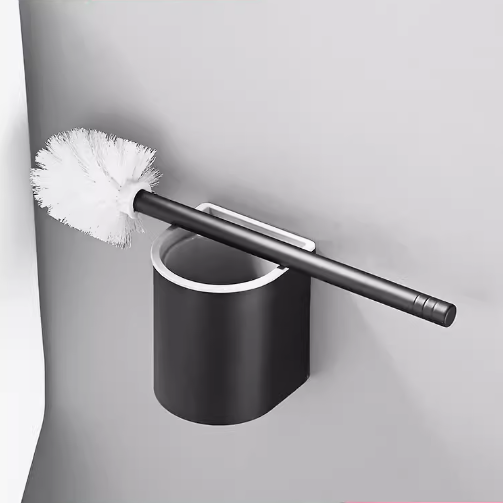 Popular toilet brush holder (obsidian black) (specification: 35*9.3CM)
