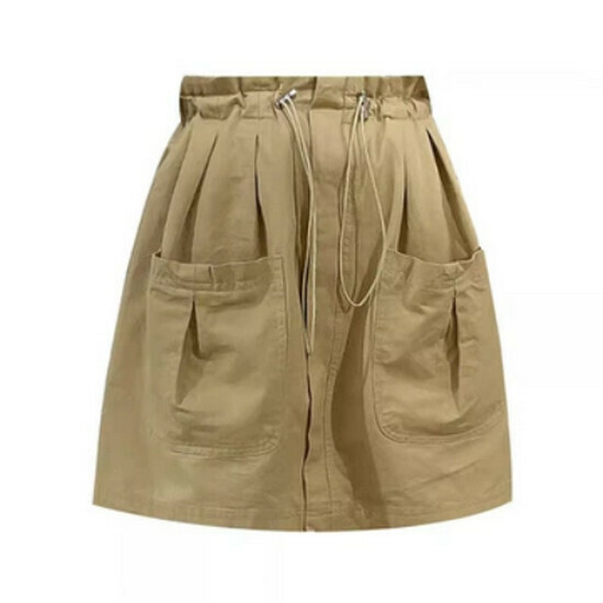 Hot Selling Elastic Waist Skirt [Khaki] [M-2XL] (please contact customer service to confirm the delivery size after placing the order)