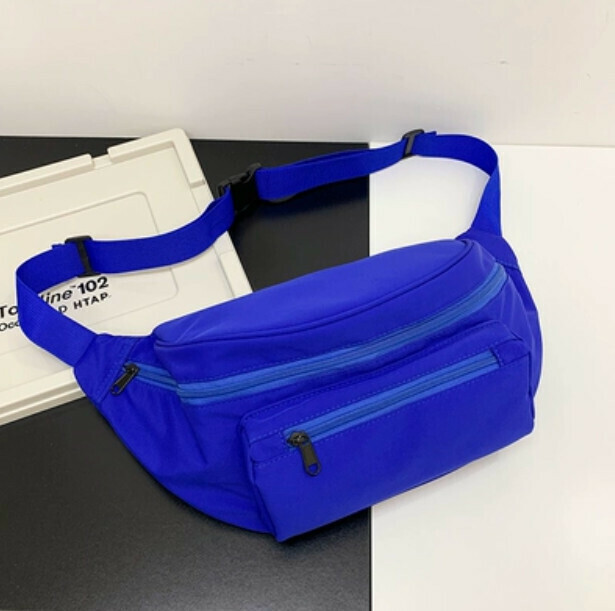 Hot recommended large-capacity crossbody bag (blue without pendant)
