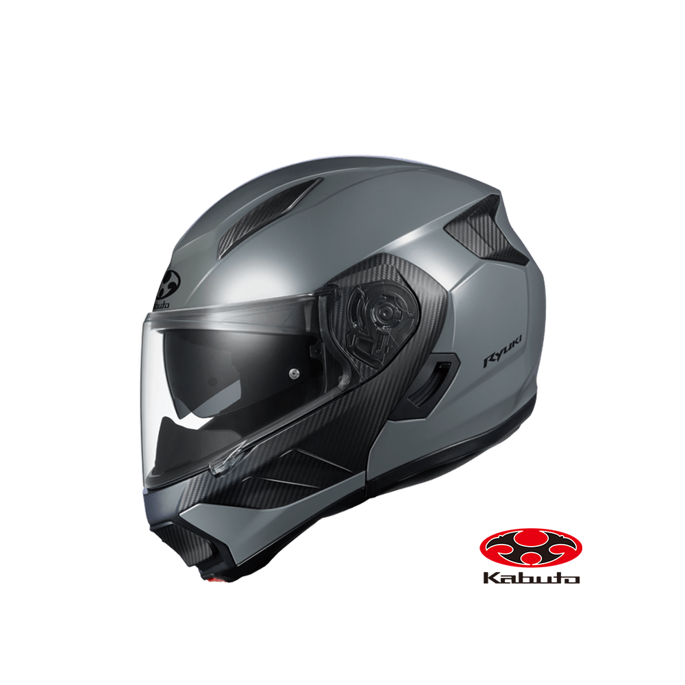 OGK RYUKI 素色款 龍騎 可掀式全罩  安全帽 灰