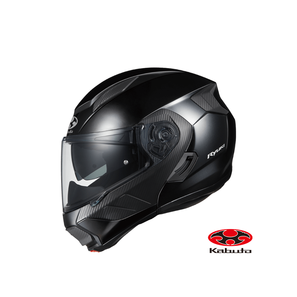 OGK RYUKI 素色款 龍騎 可掀式全罩  安全帽 亮黑