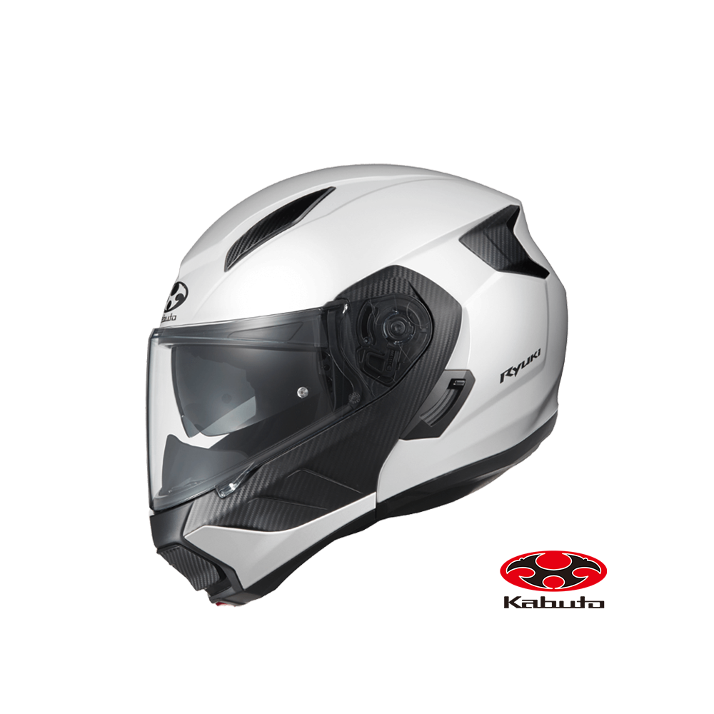 OGK RYUKI 素色款 龍騎 可掀式全罩  安全帽 亮白