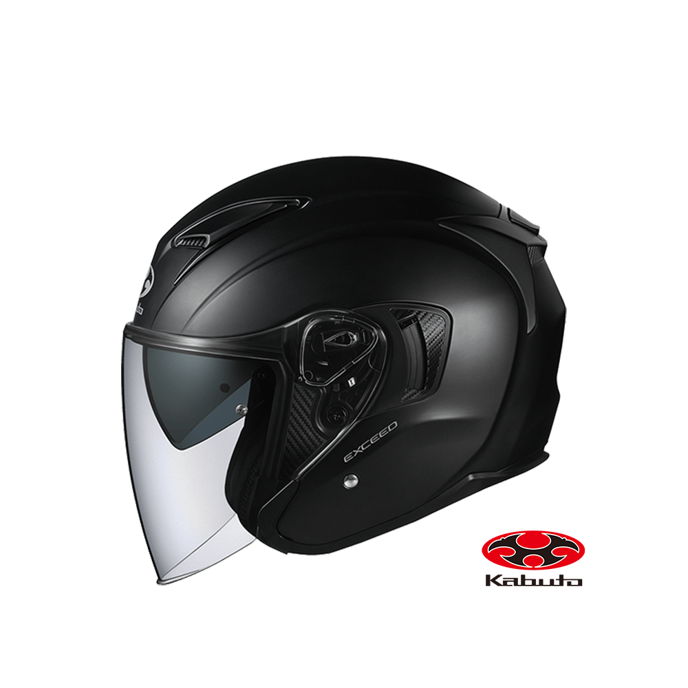 OGK EXCEED 素色款 3/4罩安全帽 消光黑