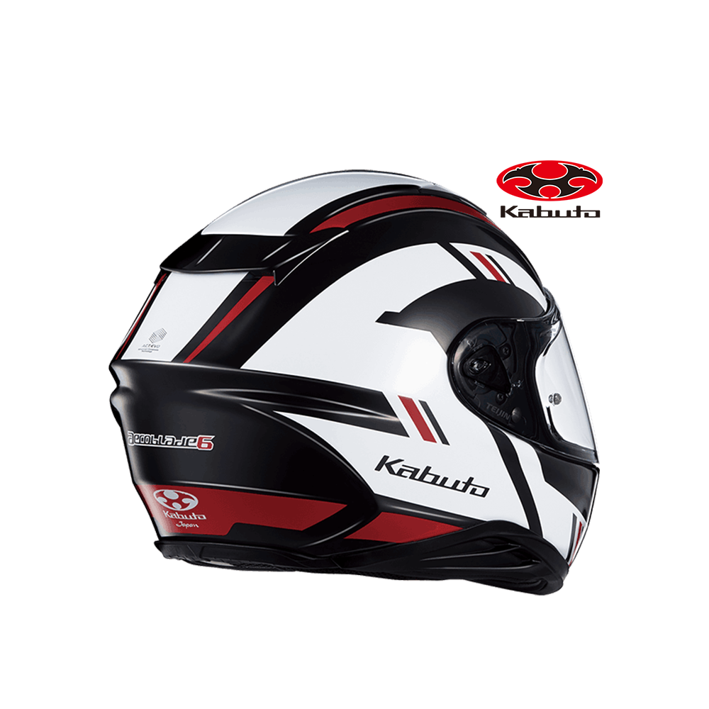 OGK AEROBLADE 6 DYNA 空氣刀6 彩繪 全罩式安全帽 亮黑紅白