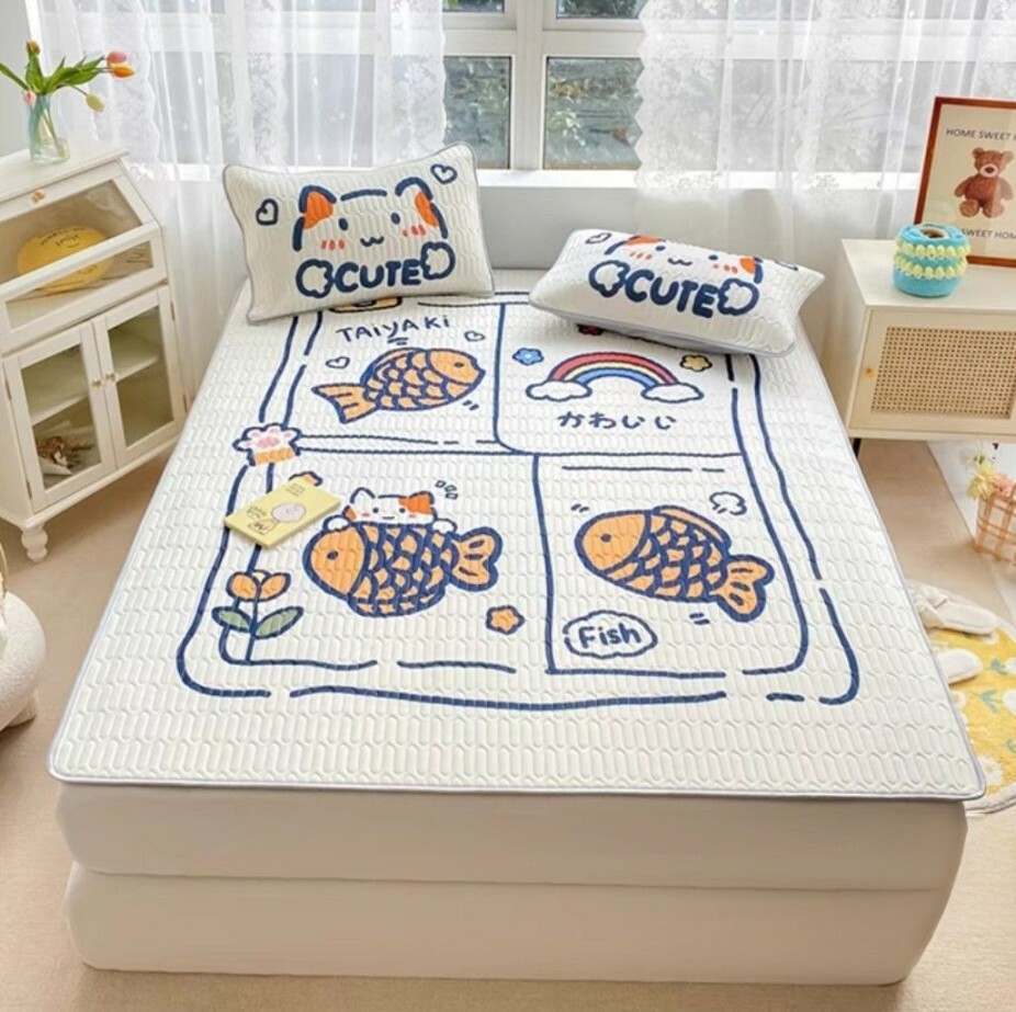 夏季用乳膠涼蓆三件組