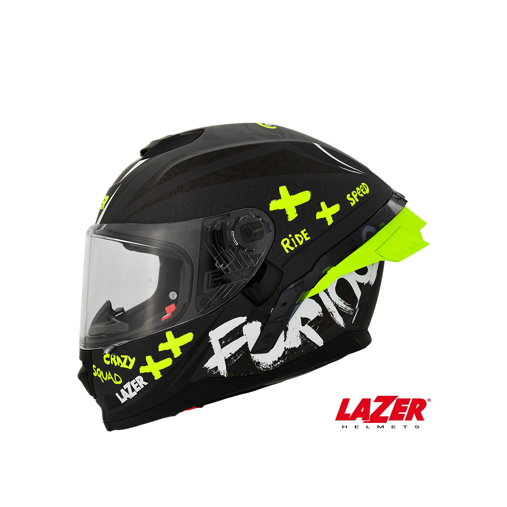 LAZER Rafale SR ONI 全罩式安全帽 消光黑灰