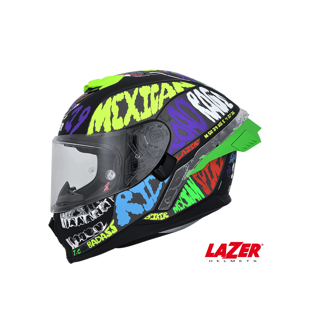 LAZER Rafale SR MEXICANA 系列  全罩式安全帽 消光黑彩