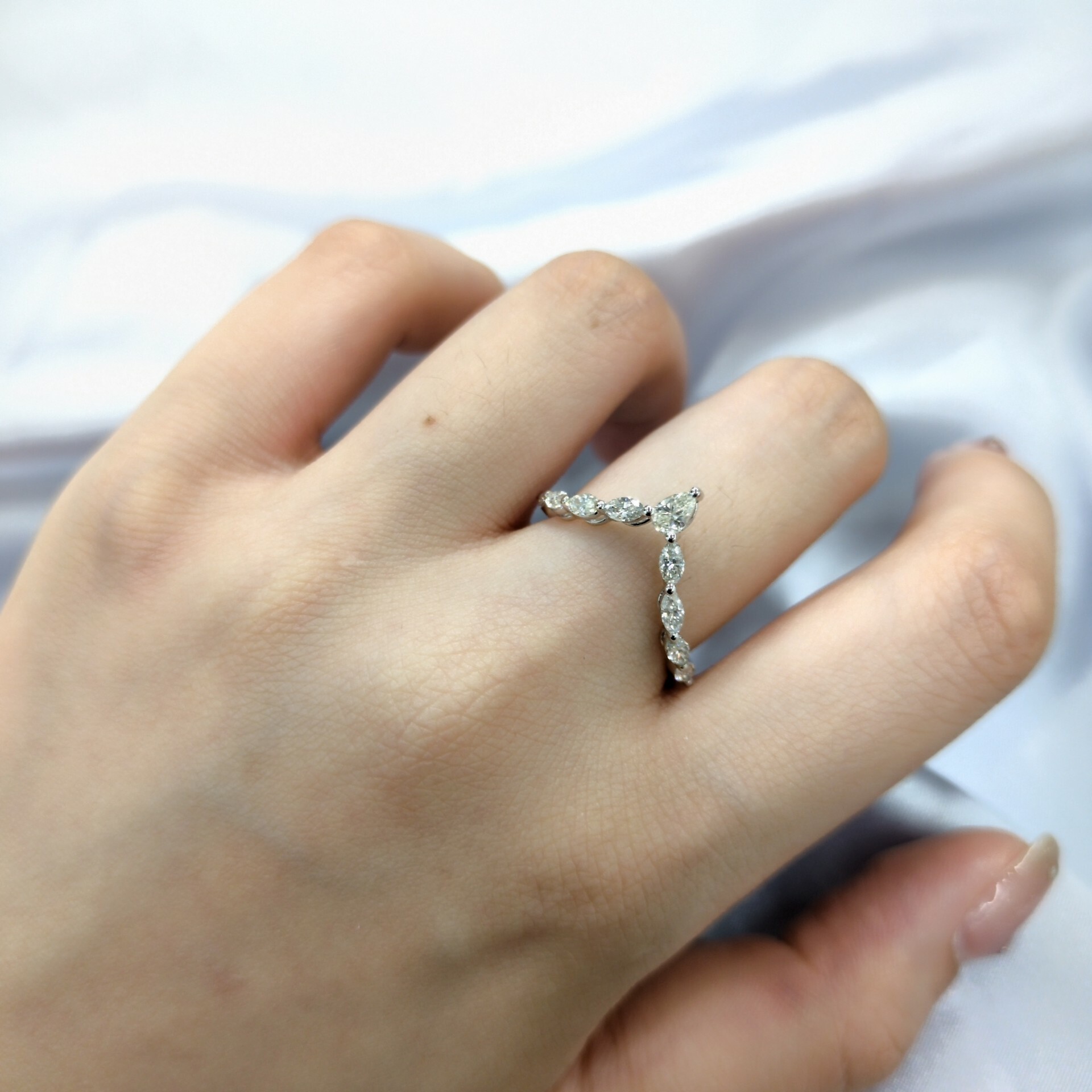 18K White Gold 0.63ct Diamond Ring