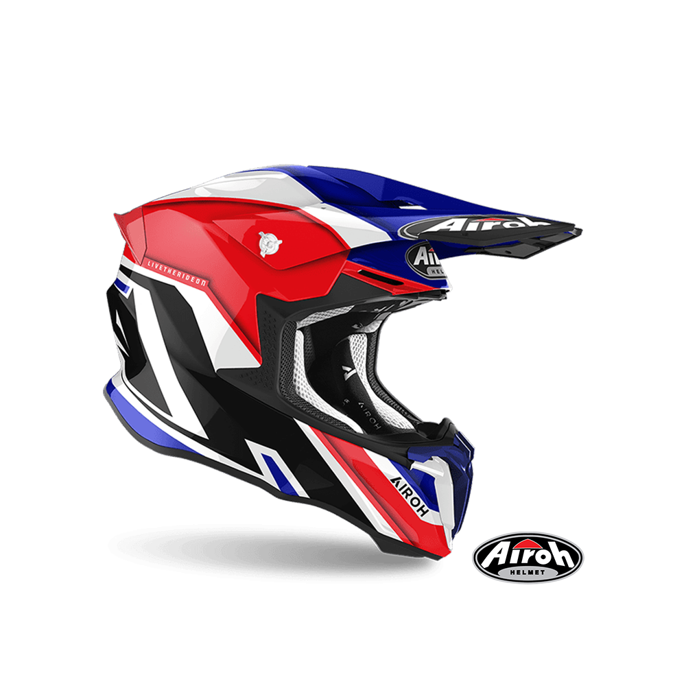 AIROH TWIST 2.0 #46 SHAKEN 越野帽 紅藍