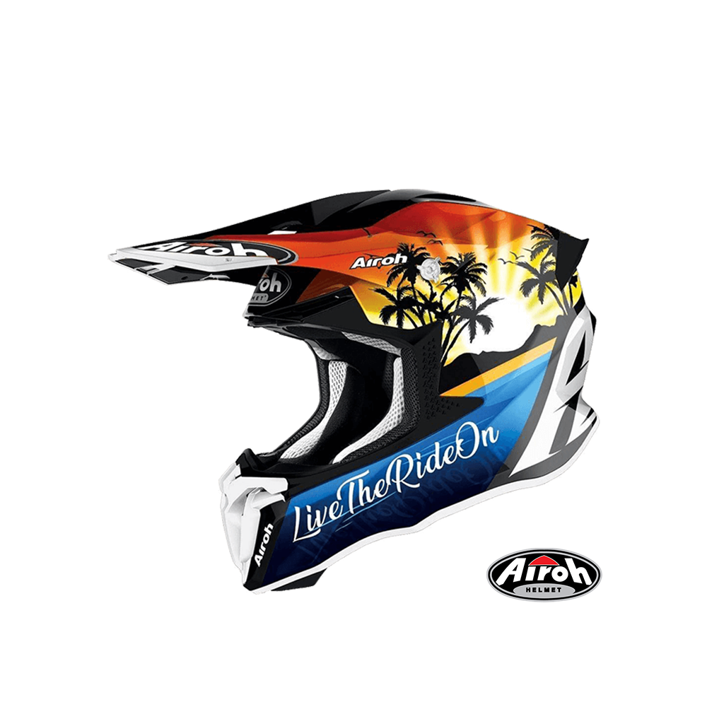 AIROH TWIST 2.0 #33 LAZYBOY 沙灘 越野帽 螢光黃