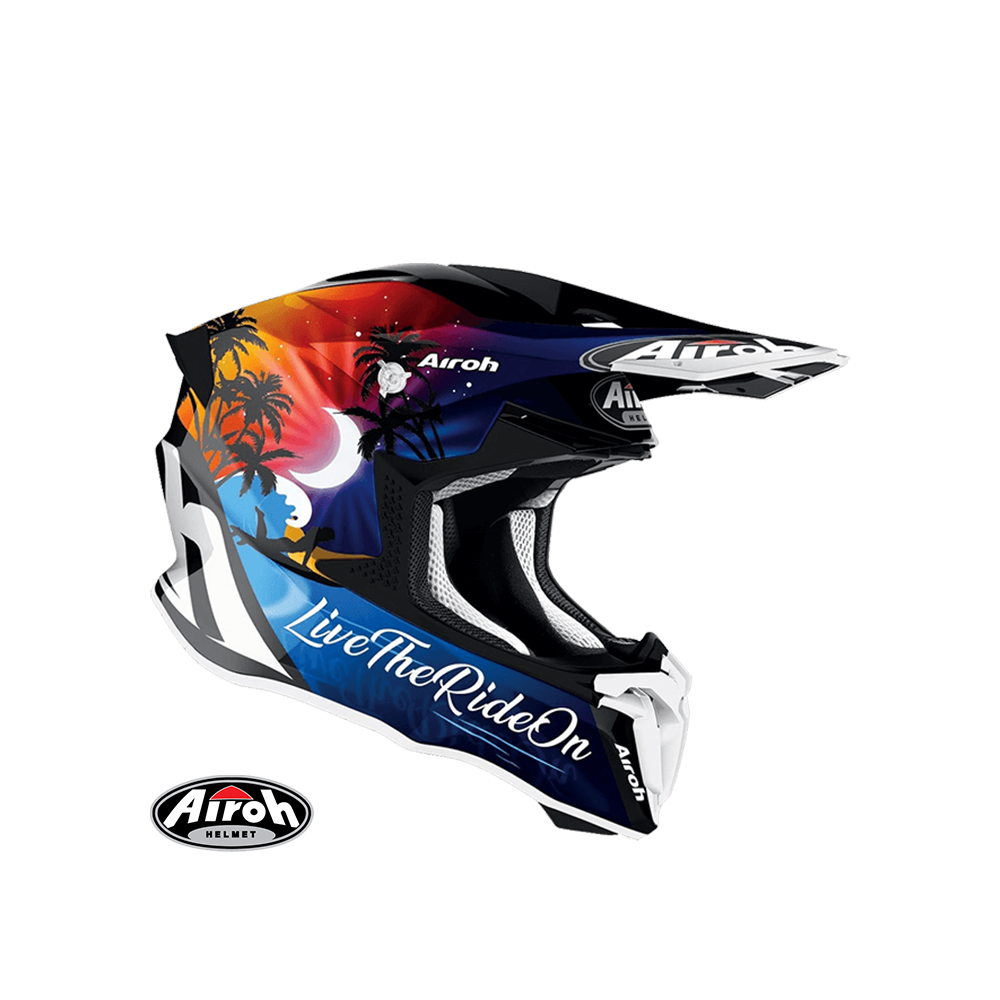 AIROH TWIST 2.0 #33 LAZYBOY 沙灘 越野帽 螢光黃