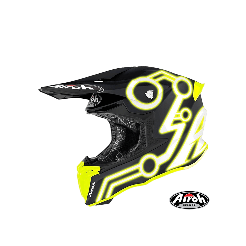 AIROH TWIST 2.0 #24 NEON 越野帽 螢光黃