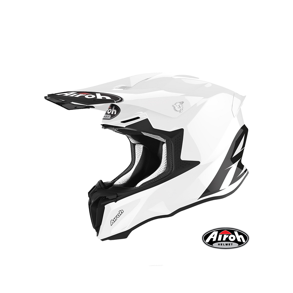 AIROH TWIST 2.0 素色 越野帽 亮光白