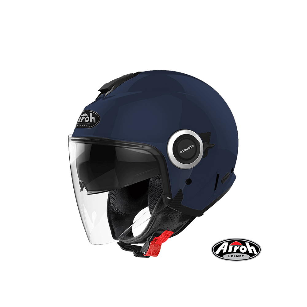 AIROH HELIOS 海力奧斯 素色款 3/4罩安全帽 琉璃藍
