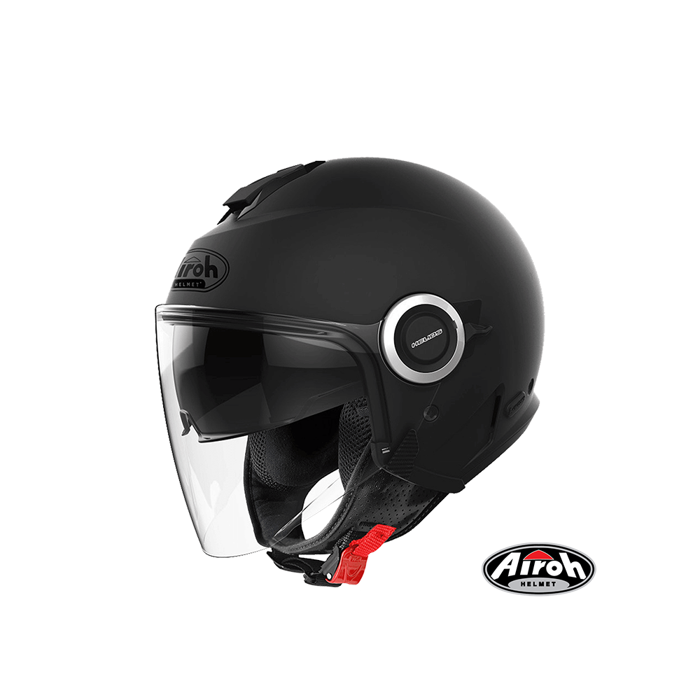 AIROH HELIOS 海力奧斯 素色款 3/4罩安全帽 消光黑