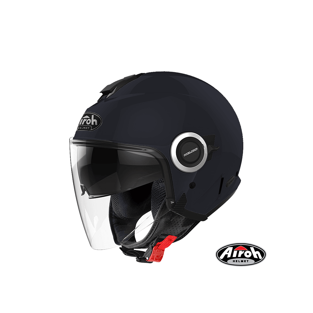AIROH HELIOS 海力奧斯 素色款 3/4罩安全帽 石曜黑