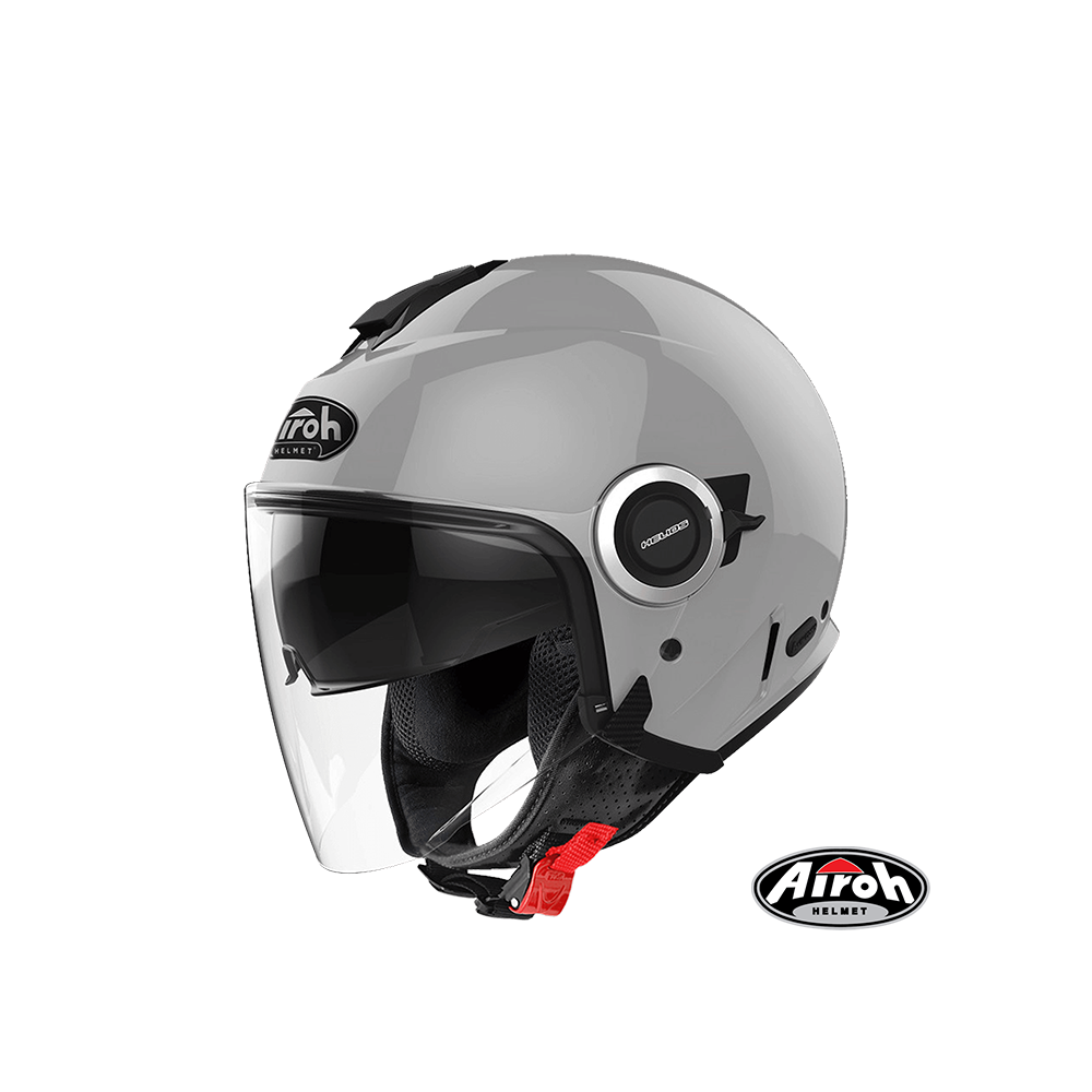 AIROH HELIOS 海力奧斯 素色款 3/4罩安全帽 水泥灰