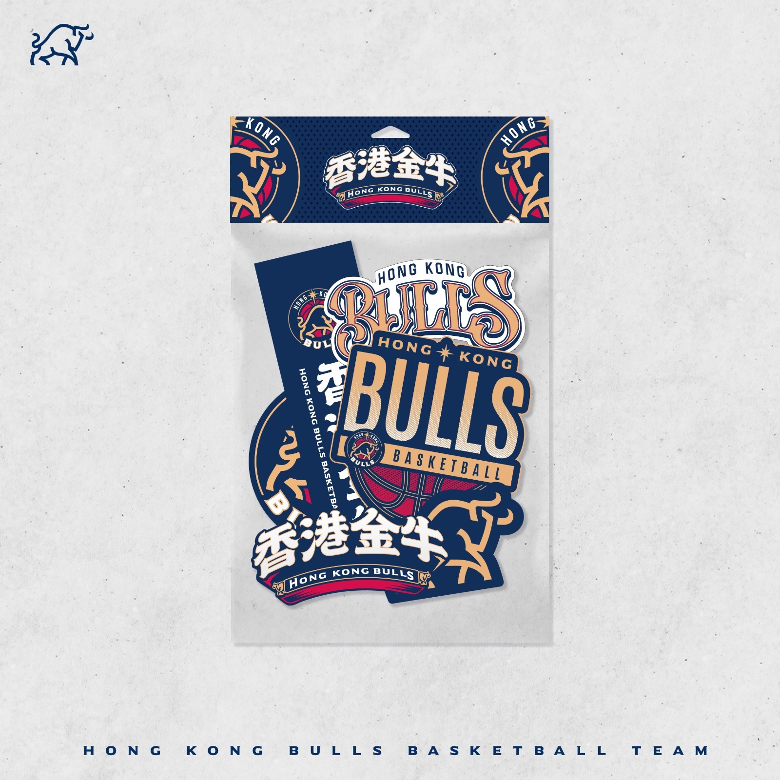 香港金牛貼紙 (一套6張)