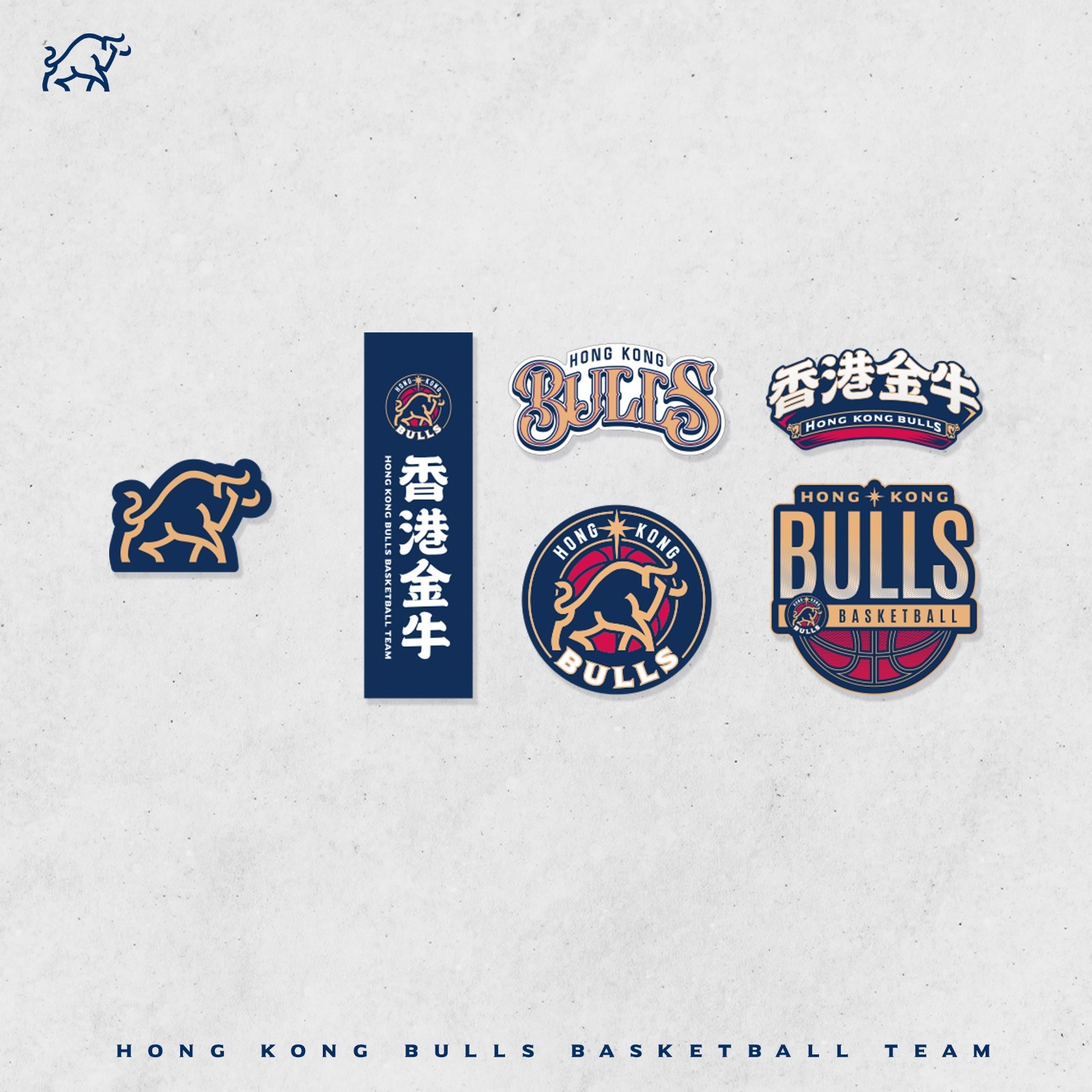 香港金牛貼紙 (一套6張)