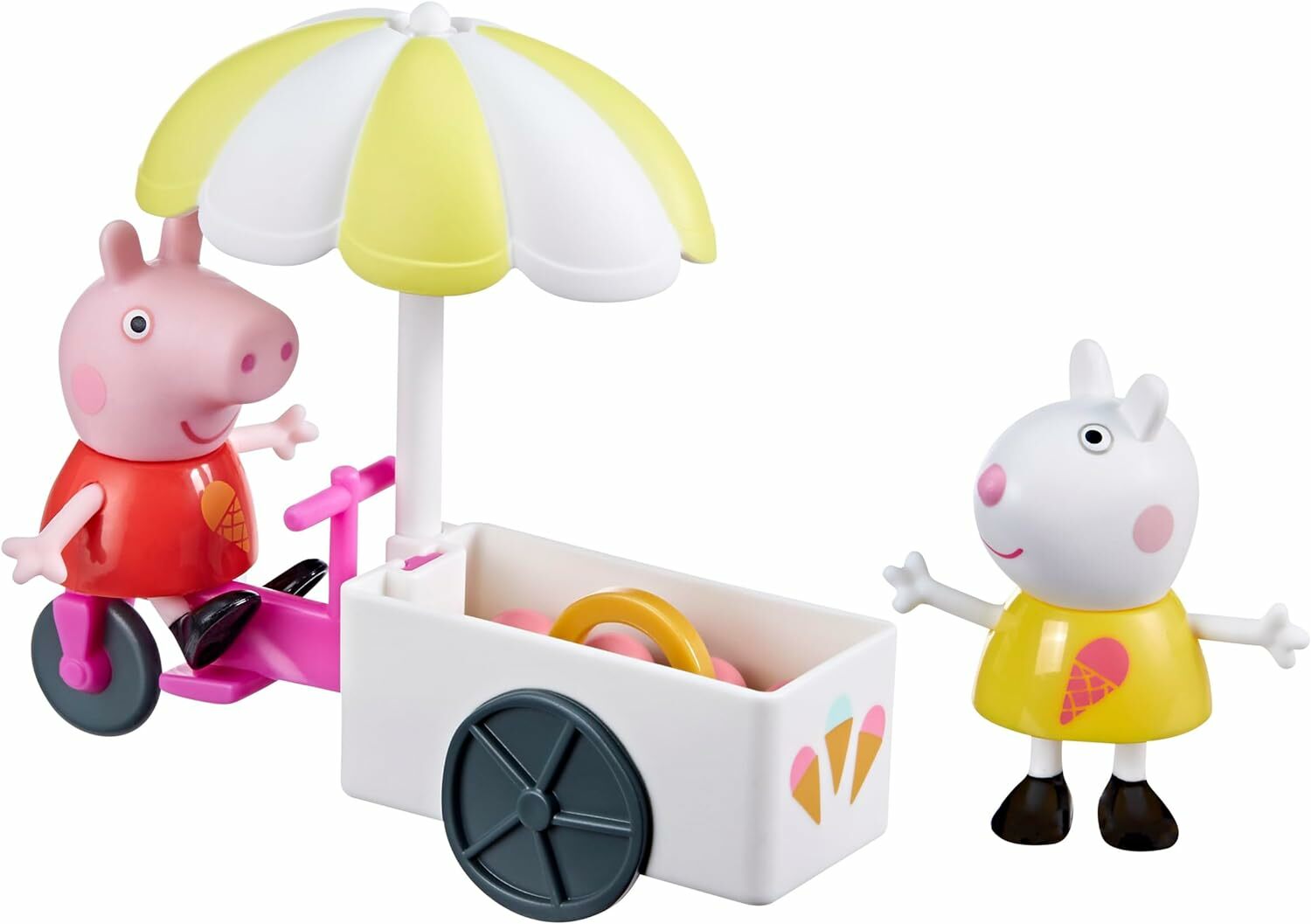 《 HASBRO 孩之寶》Peppa Pig 粉紅豬小妹 迷你冰淇淋車