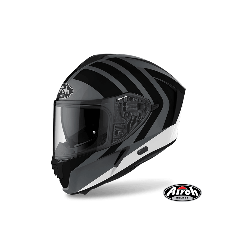 AIROH SPARK #6 彩繪 全罩式安全帽 消光灰黑