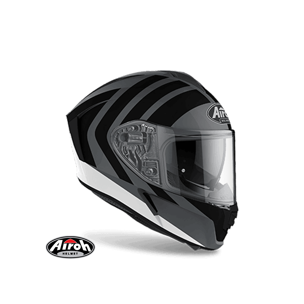 AIROH SPARK #6 彩繪 全罩式安全帽 消光灰黑