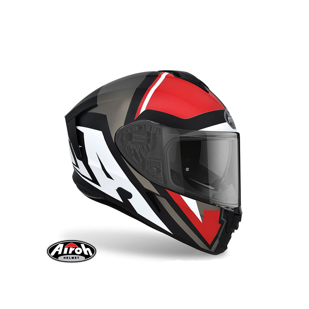 AIROH SPARK #11 彩繪 全罩式安全帽 消光黑紅