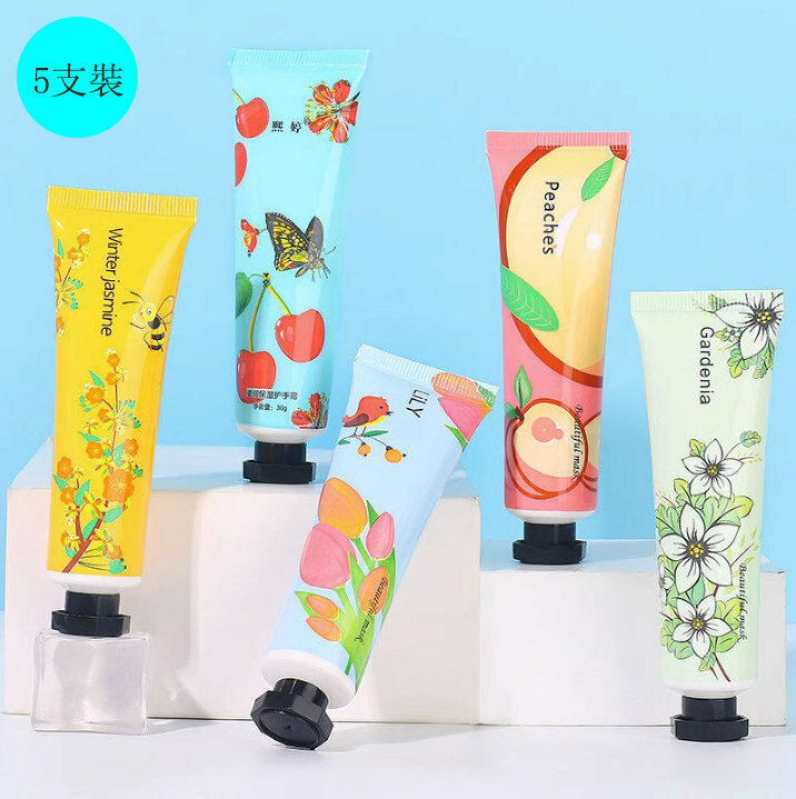 Hotly recommended [pack of 5] hand cream (1 tube of each flavor)