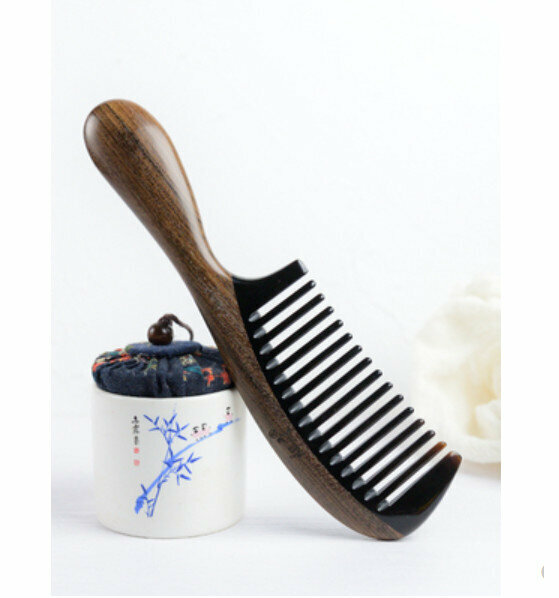 Hot recommended black brown hematoxylin horn comb