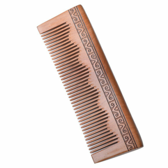 Popular old peach wood carved wood comb