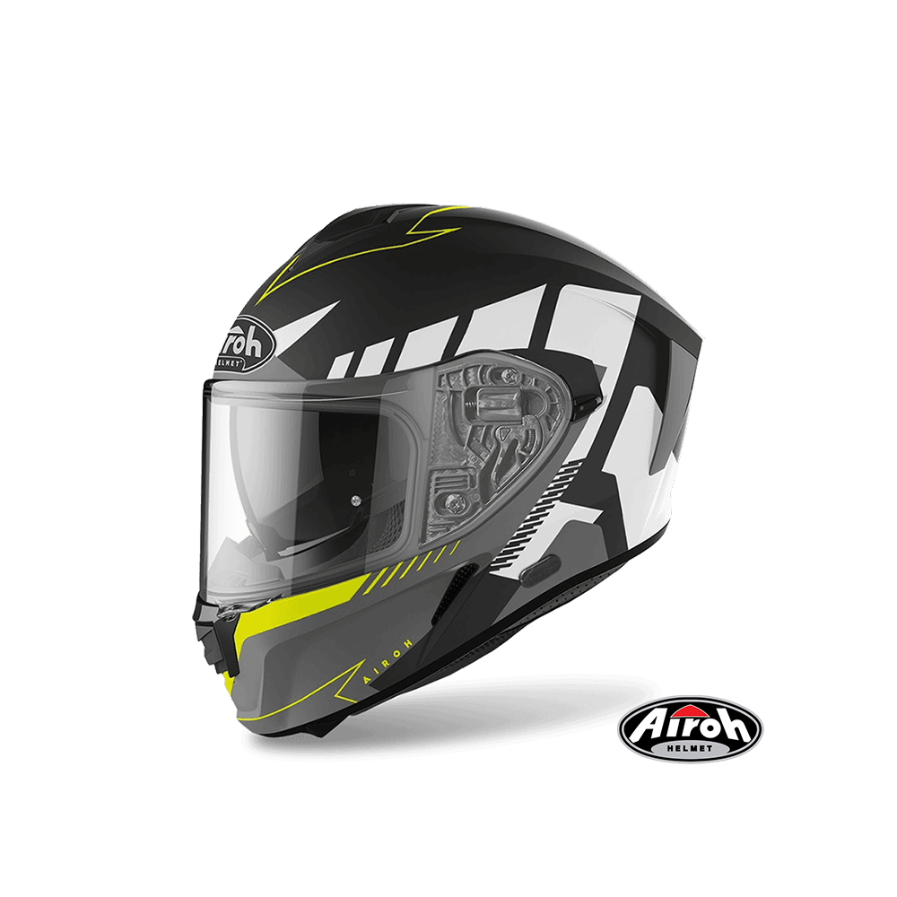 AIROH SPARK #8 彩繪 全罩式安全帽 消光黑灰