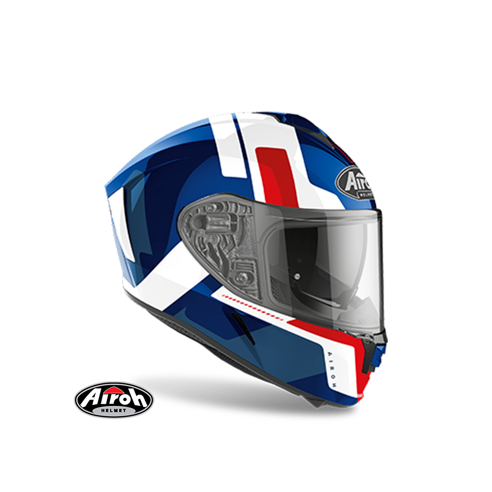 AIROH SPARK #7 彩繪 全罩式安全帽 藍白