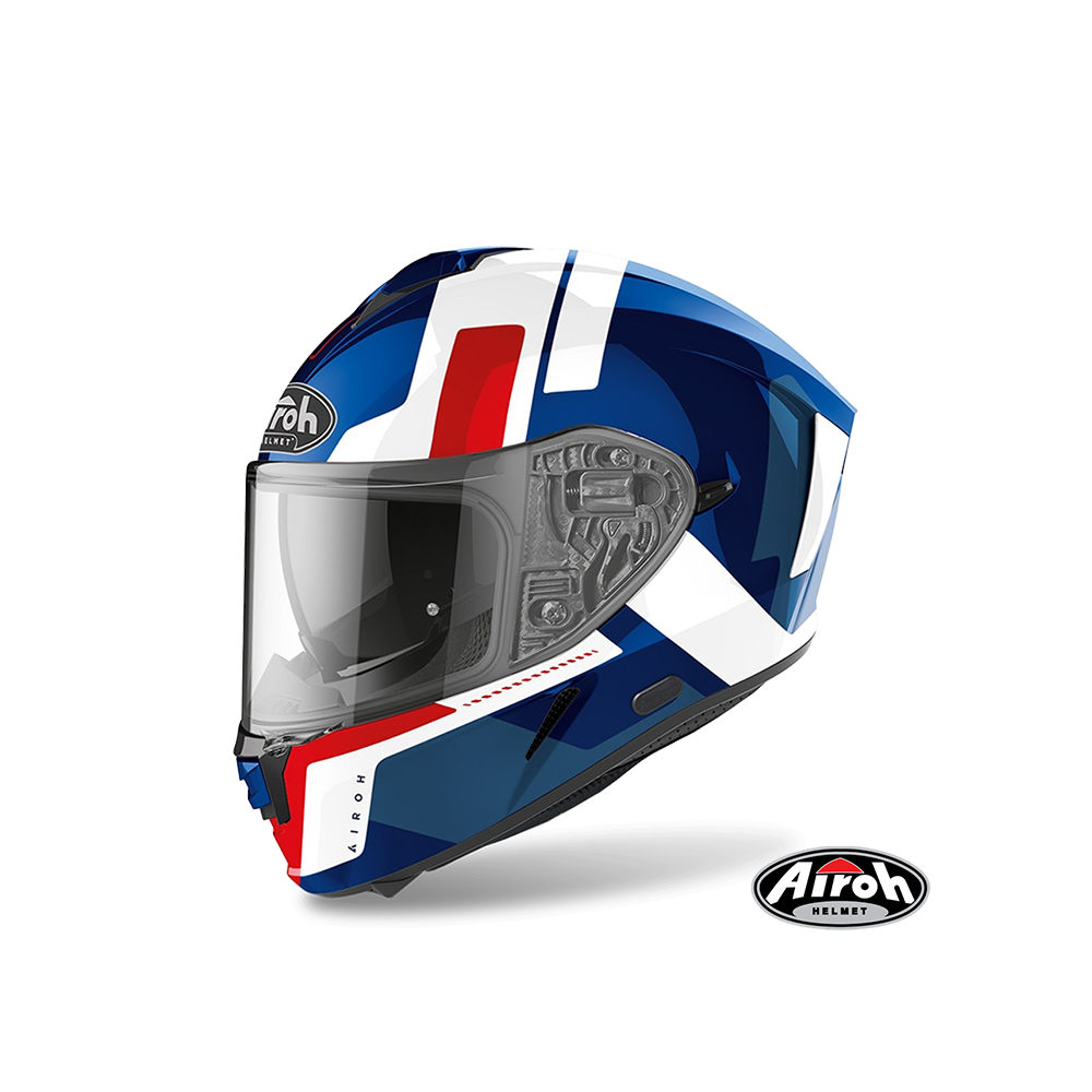 AIROH SPARK #7 彩繪 全罩式安全帽 藍白